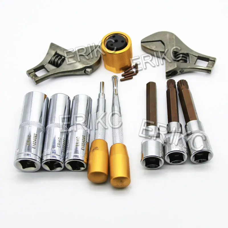 ERIKC Common Rail Diesel Injector Disassembly Installation Tools, Installation Assemble Dismounting Maintenance Repair Tools (5)