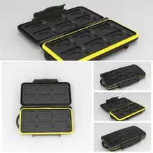 12 слотов Органайзер подвесные защитные аксессуары чехол для переноски карт памяти Портативный Анти шок водонепроницаемый пылезащитный ABS камера