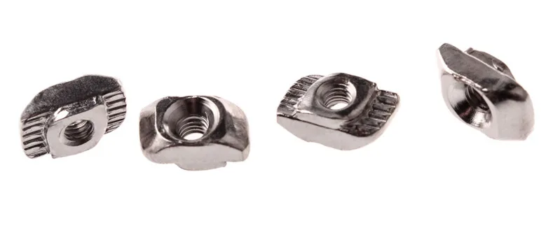 10/20/50/100PCS M3 M4 M5 for 20 Series T-Slot T-nut Sliding T Nut Hammer Head Drop In Nut Connector Aluminum Extrusion Profile