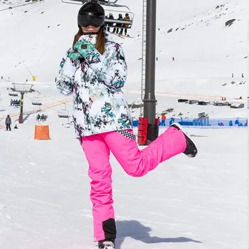

2019 GSOU SNOW Women Ski Suit Snowboard Jacket Pant Outdoor Sport Wear Windproof Waterproof Super Warm Skiing Hiking Clothing