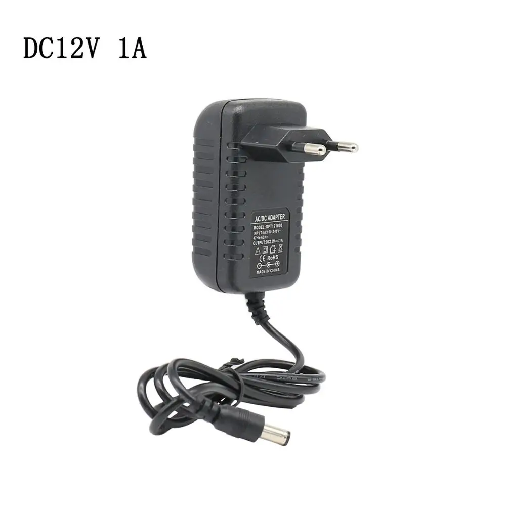 DC12V 1A DC 12V Трансформаторы освещения 1A/2A/3A/5A/6A/7A/10A адаптер питания зарядное устройство для светодиодной ленты ноутбука - Цвет: DC12V 1A