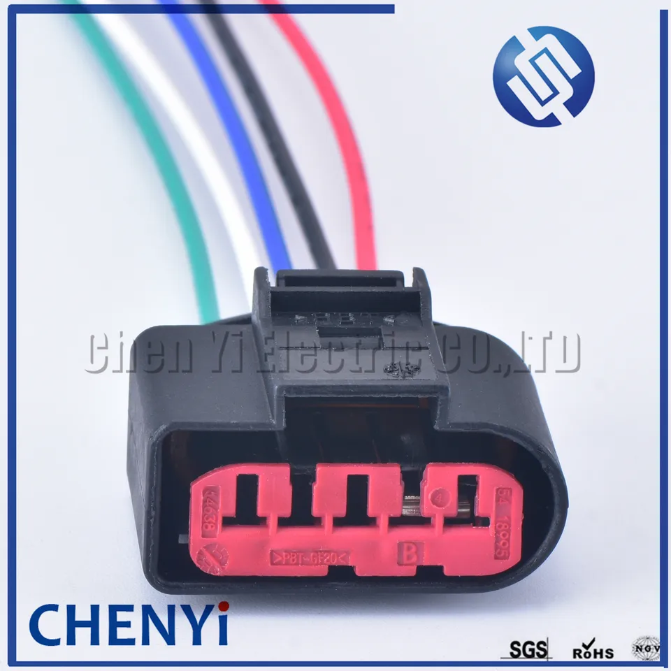 thumbnail image 2 of 5-Pin MAF Mass Air Flow Connector Kit For VW – Replacement Connector 1J0 973 775A (Housing, Terminals, Seals) 2 of 12