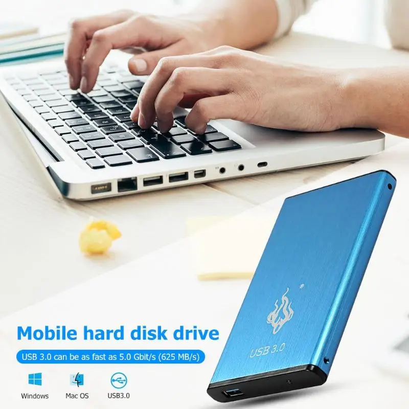 Popular 25 pulgadas 2 TB/1 TB/500 GB USB3.0 disco duro externo SATA III Dispositivo de almacenamien