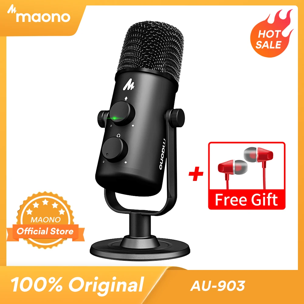 MAONO AU-903 Computer Microphone Podcast USB