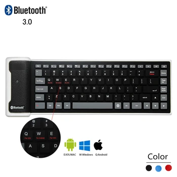 

Wireless Bluetooth Keyboard Flexible Mini Samll Portable Computer Keybord BT 3.0 PC Office Keypad For Laptop Tablet Phone iPad