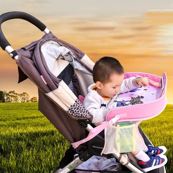 

Stroller Car Safety Seat Tray Waterproof Stroller Holder Kids Food Drink Table Portable Car Multifunction Baby Seat Table Tray