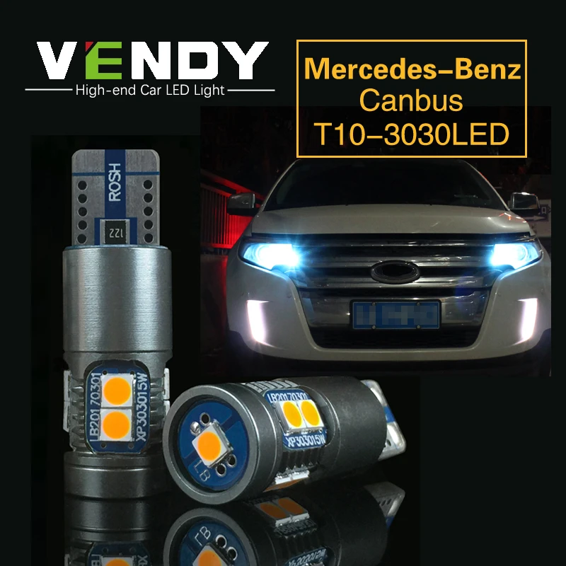 1 шт. Автомобильный светодиодный габаритный фонарь Canbus W5W T10 лампа для Mercedes Benz w212