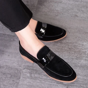 

big size 47 Suede Leather Mens Loafers fashion Luxury Brand Men's Casual Shoes Slip On Boat Shoes For Men Moccasins Chaussure s5