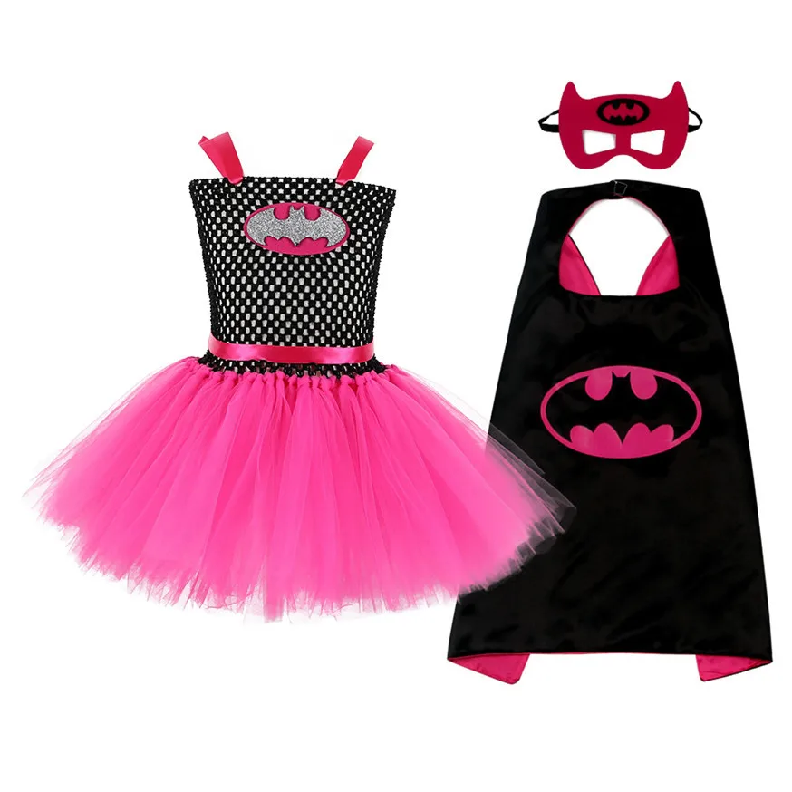 Платье-пачка для девочек, Детский Костюм Супермена, супергероя, костюм Чудо-женщины, Капитана Америки, костюм на Рождество, Хэллоуин - Цвет: 03