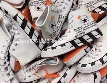 

2020 Newest Off W White Design 1970S OW 2.0 Youth High Top Men/Women Casual Sneakers Canvas Shoes