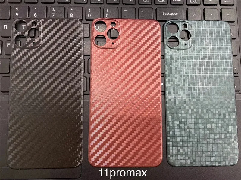 3D мягкая задняя крышка для iPhone 11 Pro Max углеродное волокно полное заднее покрытие для iPhone 11 Pro Max наклейка защитная пленка