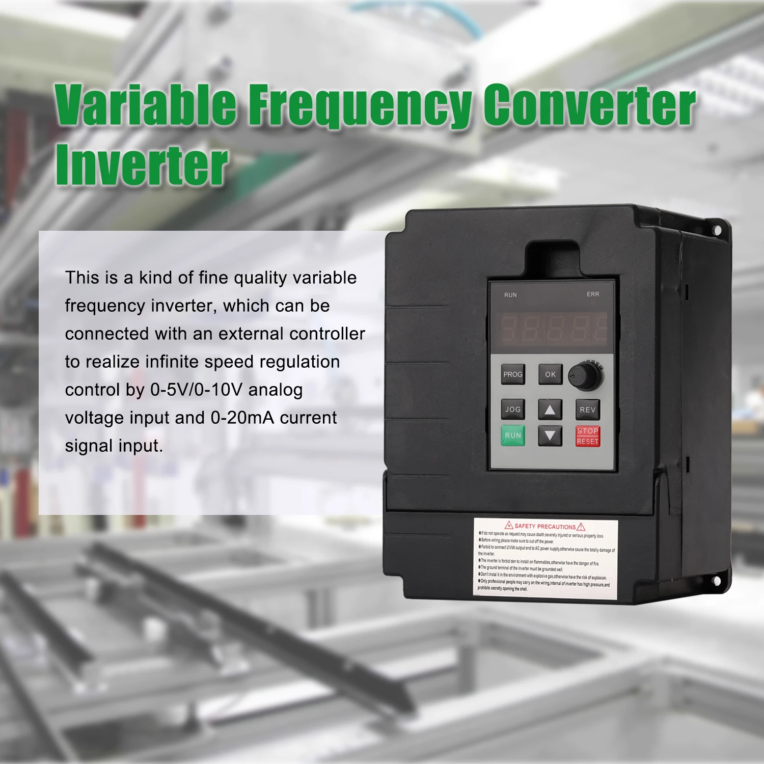 

Variable Frequency Inverter Universal Mini Single Phase 220V Input 3-Phase 220V Output 0.75/1.5/2.2kW For Motor Speed Control