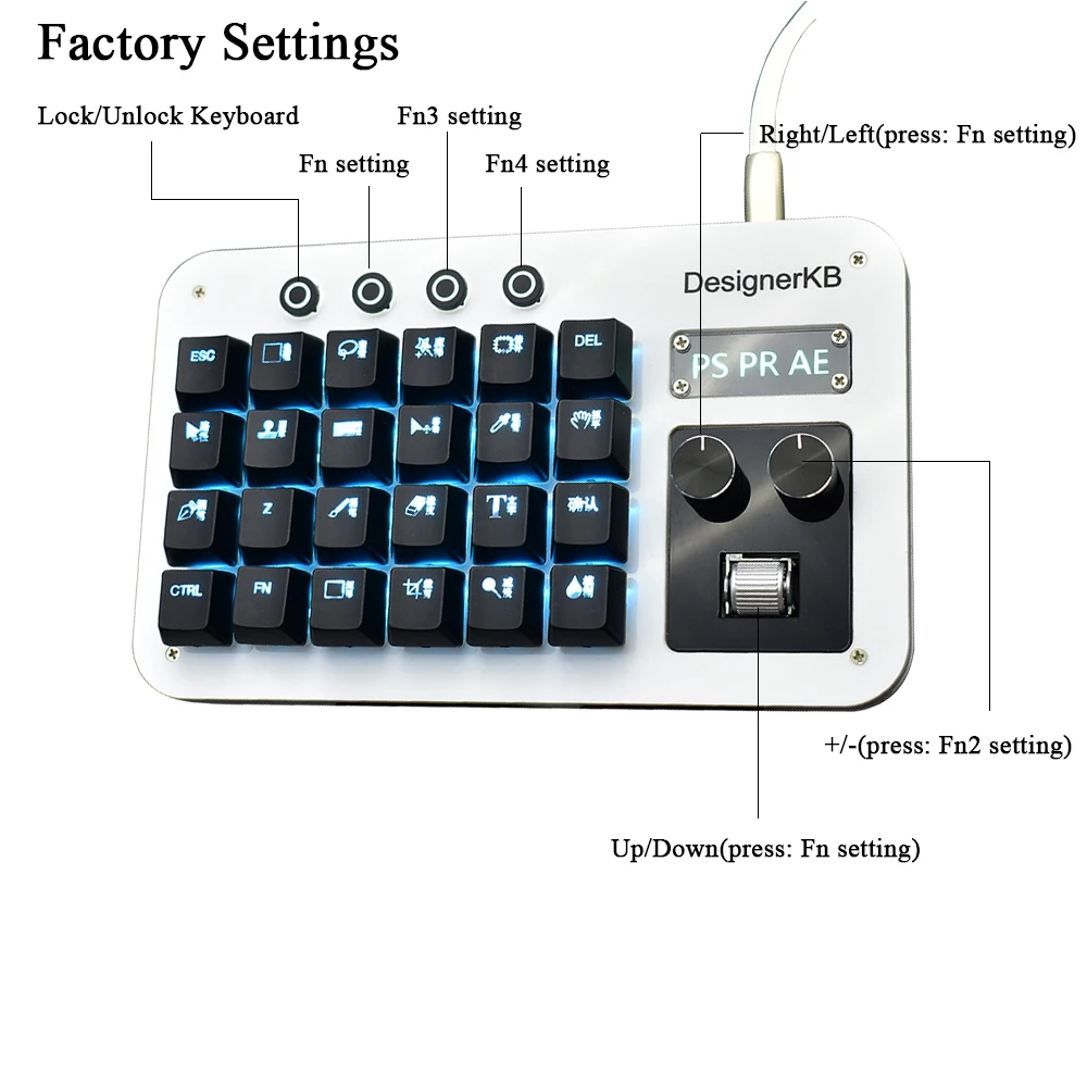 PS Hot Key Macro Programming Keyboard