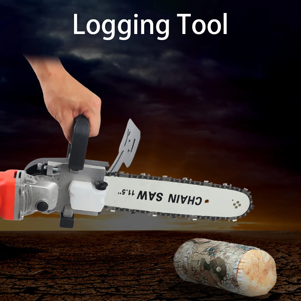 Black Electric Chain Saw Cutting Part Portable