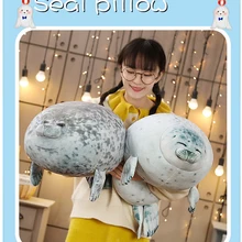 Милый морской Лев плюшевый подушка 3D новинка Пледы Подушки мягкое уплотнение плюшевый новоселье вечерние плюшевые животные плюшевые игрушки