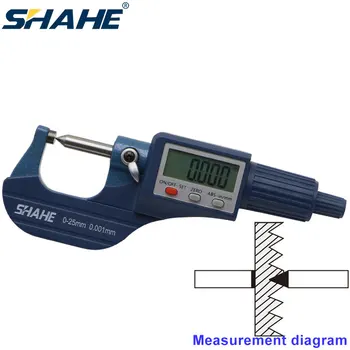 

SHAHE Single Point Head outside micrometer 0.001 mm Electronic Outside Micrometer 0.001 mm with Extra Large LCD Screen