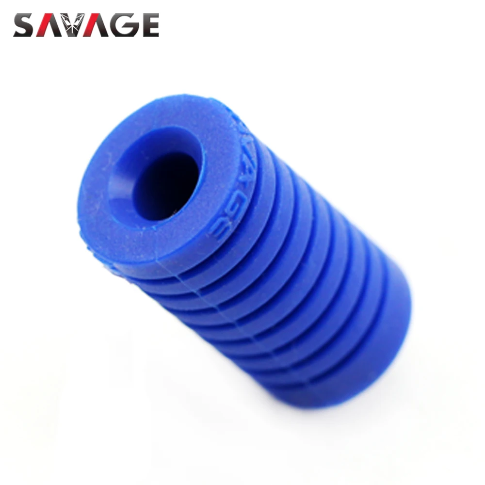 Universal Foot-Operated Left Shift Lever Foot Pad Pedal Toe Peg Cover Motorcycle Accessories Silica Gel Black/Blue/Red/Green