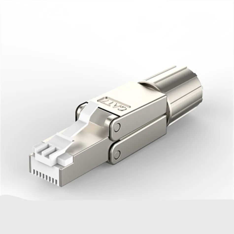 Коннектор Cat 7 RJ45 8P8C защитный полевой разъем STP коннектор для клемм Cat7 23AWG твердый