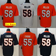 Все сшитые мужские wo Мужские Молодежные Детские th Denver Von Miller 58 Bradley Chubb 55 Джерси