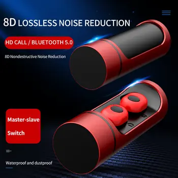 

Ottwn Mini TWS Wireless Bluetooth 5.0 6D Stereo Earbuds Waterproof Sports Gaming Earphones With 500mAh Charging Box For iPhone