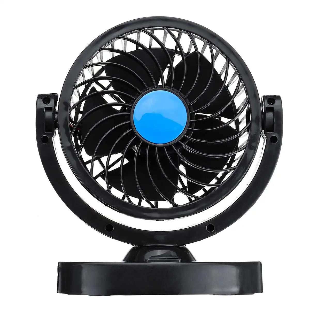 single head 12V Mini Electric Car Fan Low Noise Car Air Conditioner 360 Degree Rotating Cooling Fan Car Cooler Ventilador Summer - Название цвета: single head
