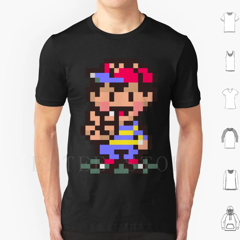 Maglietta Rilegato Ness Cotone Uomo Stampa Fai Da Te Ness Mother 2 Mother 2 Earthbound Super Smash Bros Videogioco Super Smash Bros