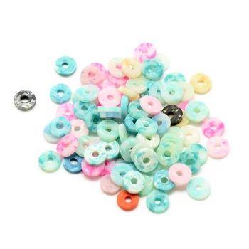 

20g 5mm Flat Round Handmade Polymer Clay Beads Colorful Chip Disk Loose Heishi Beads For DIY Jewelry Making Bracelet Neckalce