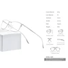 FONEX Titanium Alloy Glasses Frame Men Square Myopia Prescription Eyeglasses Frames 2022 New Full Optical Korean Eyewear 8105 ► Photo 3/6