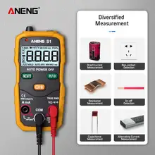 S1 Intelligent Automatic Range Digital Multimeter 4000-digit Digital Display Counts AC Voltage Current Ohm Test Tool 40Hz~1kHz #