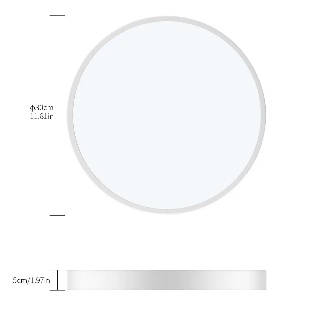 Светодиодный потолочная поверхность вниз свет круглый панельный свет ультра тонкий 20 Вт 36 Вт 48 Вт потолочный светильник ванная кухня гостиная лампа с регулируемой яркостью