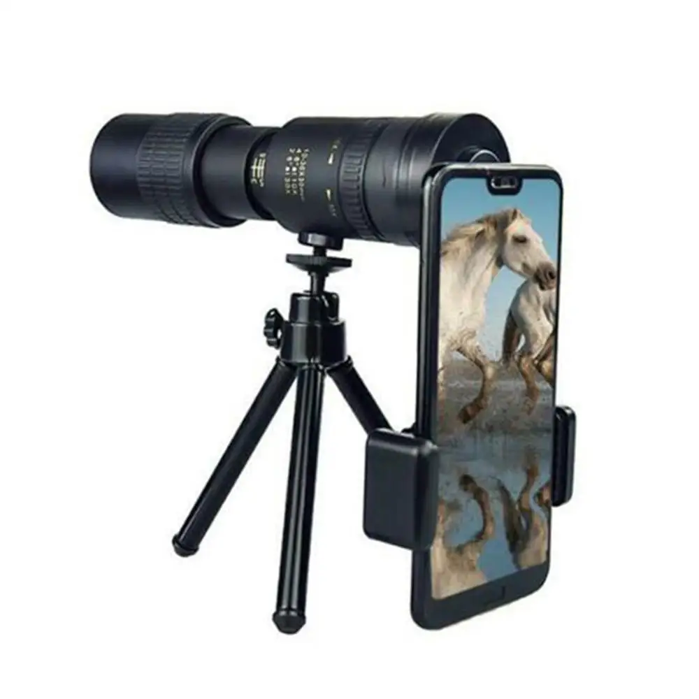 Горячая 4K 10-30X30mm Супер телефото зум монокулярный телескоп для пляжа путешествия