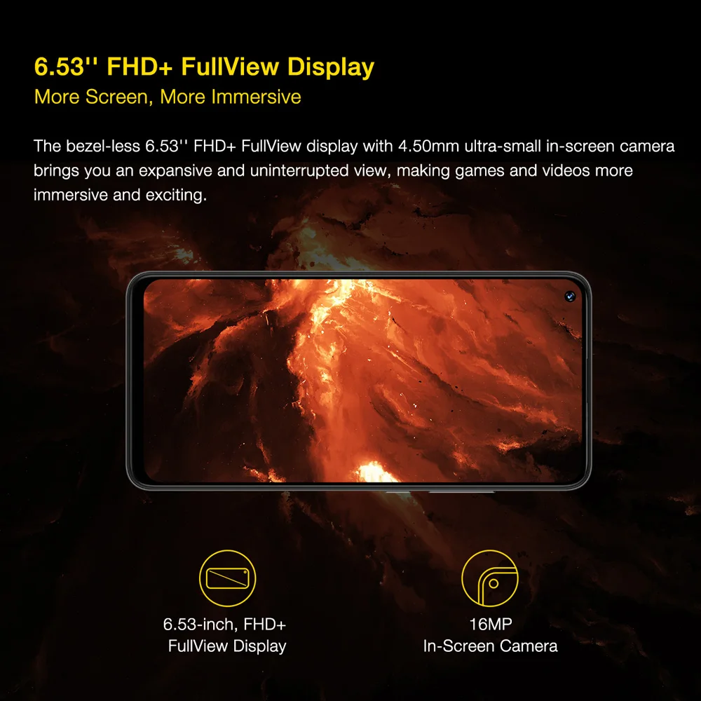 UMIDIGI power 3 Android 10 48MP Quad AI камера 6150 мАч 6 53 "FHD + 4 Гб 64 Helio P60 глобальная версия