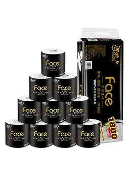 

10 Roll 4 Layers Towels Rolls Toilet Roll Tissue Kitchen Toilet Paper Quantity Hollow Replacement Roll Paper Home Toilet Roll