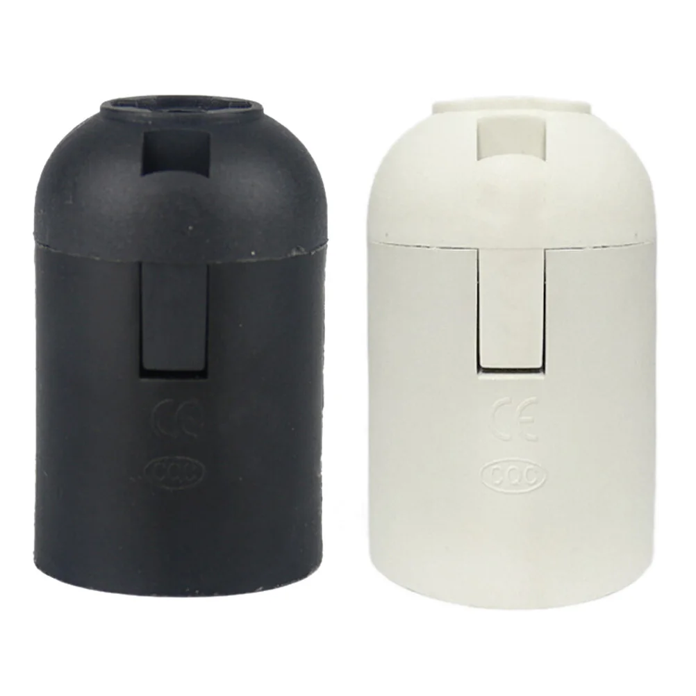 1PCS E27 Alastic Socket Light Bulb Lamp Light Holder New Arrival Small Screw Lamp Accessories 2 Colors Available
