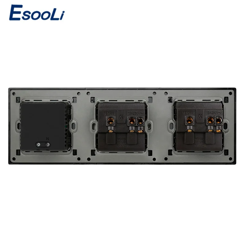 Esooli Великобритания Стандартный двойной разъем питания заземленная