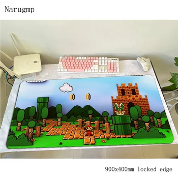 

Mario mouse pad High quality Computer mat 900x400x3mm gaming mousepad large big padmouse keyboard games pc gamer desk