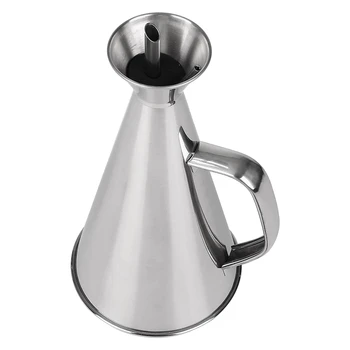 

500Ml Stainless Steel Non Drip/No Mess Olive Oil Dispenser,Kitchen Oil/Vinegar Pot-Easy to Clean and Leakproof