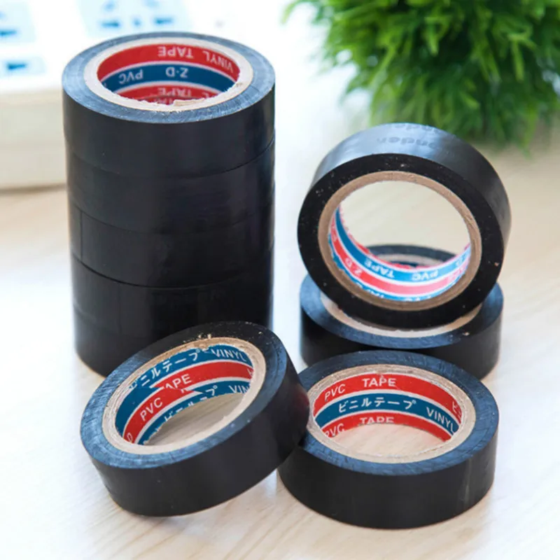 

Dropship 6M Black Electrician Insulation Tape High Voltage Plastic Flame Retardant Waterproof PVC Tape Self-Adhesive Tape