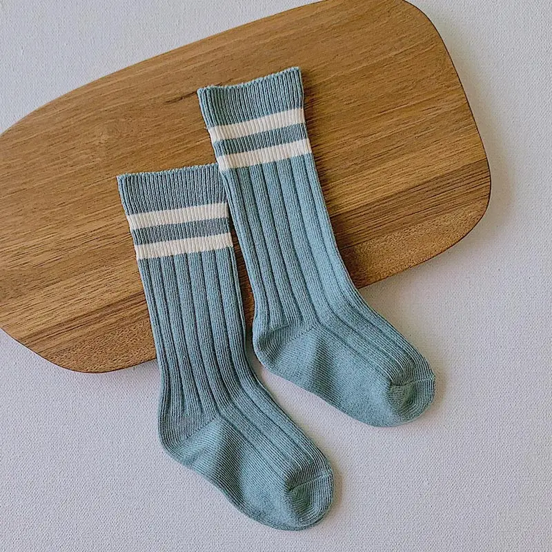 Гольфы для девочек, Одноцветный, в полосочку детские носки хлопковые носки для детей ясельного возраста дышащая Infantil Calcetines модная детская вещь - Цвет: color 10