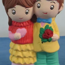 Керамический цветной рисунок DIY цветной рисунок Керамическая Детская игрушка белый эмбрион как экстра большие пары