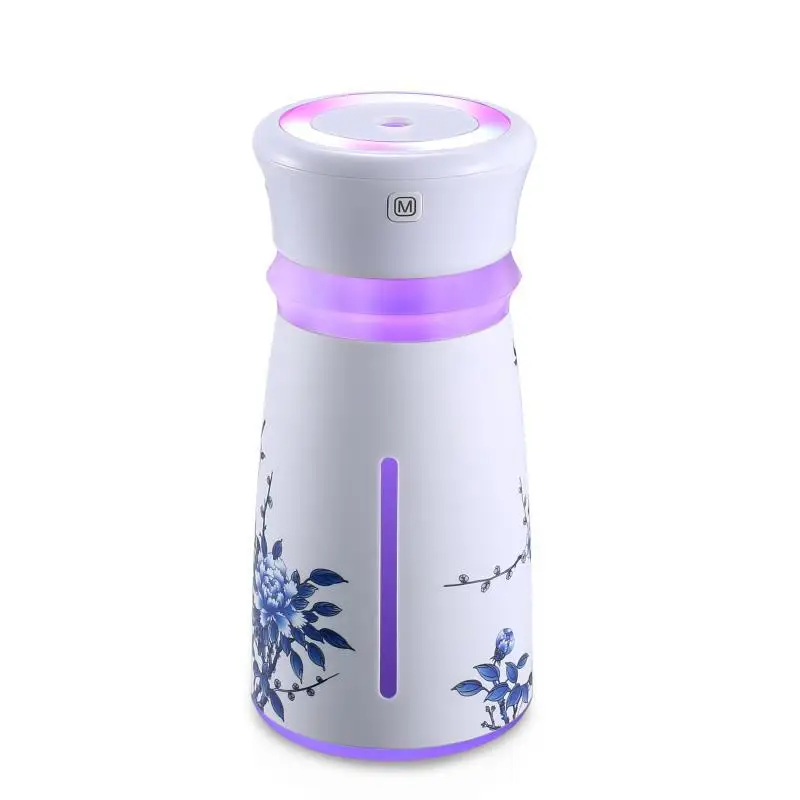 

New Products Colorful Light Humidifier Desktop Mini Humidifier USB Aromatherapy Humidifier Wood Grain Humidifier