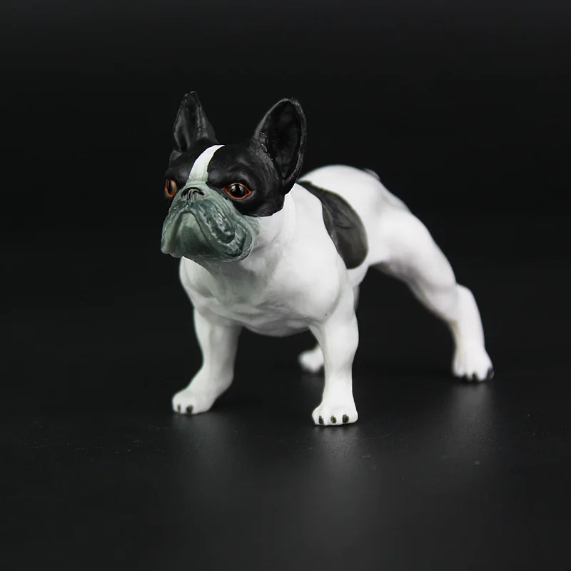 

Hot Selling Solid Model Wild Animal Model Bulldog Pet Dog Garage Kit CHILDREN'S Toy Car Mounted Decoration