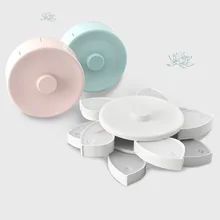 Новинка лотоса фруктовое блюдо с буфером и уплотнением двухслойная вращающаяся коробка для конфет