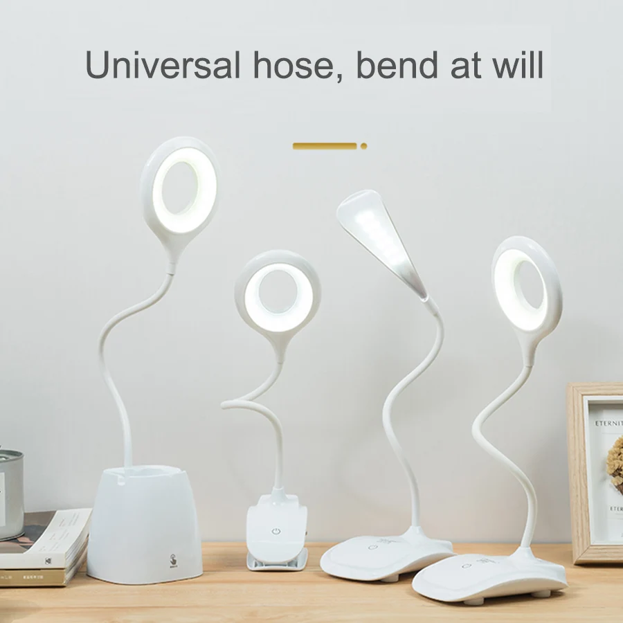 

10PCS LED Desk Lamp Foldable Dimmable Touch Table Lamp DC5V USB Powered Light 6000K night light touch dimming portable lamp