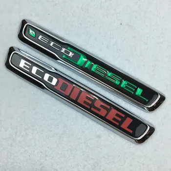 

5X 3D ABS ECO DIESEL ECODIESEL Emblem Badge Car sticker Turbo Decals For Jeep wrangler jk renegade compass For Chevrolet cruz
