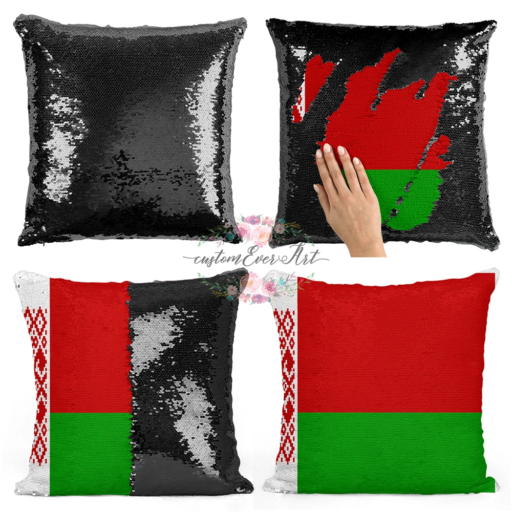 

Belarus Personalized custom picture pillow cover cover throw pillows reversible mermaid sequin pillow case cover