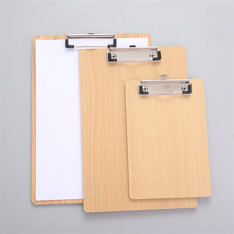 

Wood A4 File Folder Board Folder Thick File Writing Pad File Folder Clip File Organizer Business Contract Folder Office Supplies