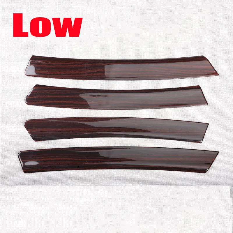 

For Honda Civic 9th 2012 2013 2014 2015 Peach Wood Grain Inner Door Panel Strip Trim 4PCS