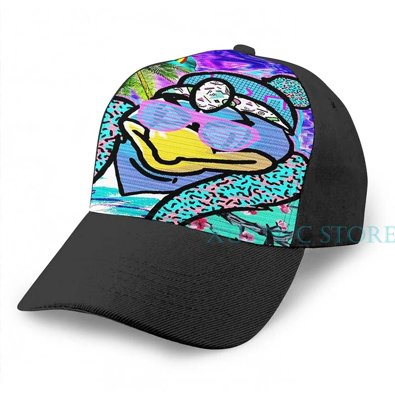 King Dedede Vaporwave баскетбольная кепка мужская и женская модная черная шляпа унисекс с принтом - Цвет: Black