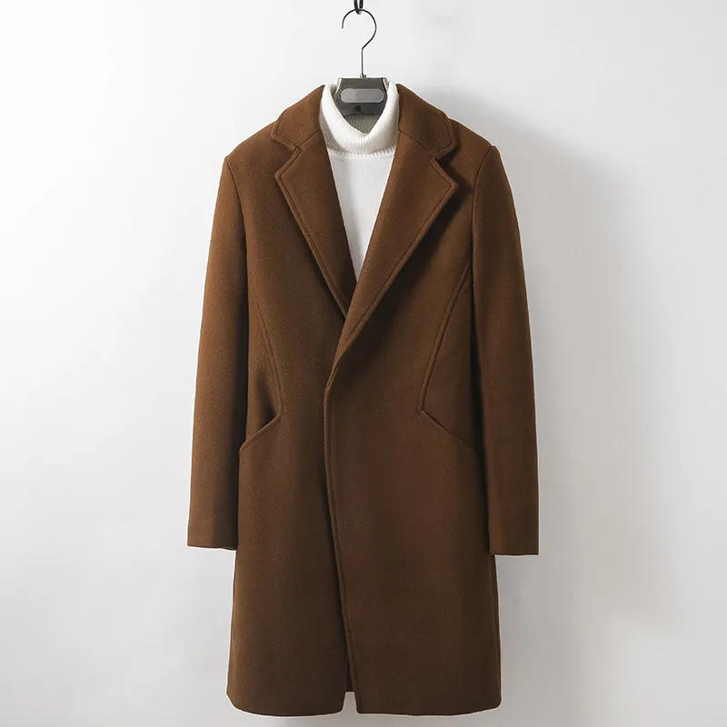 2019 Autumn winter coat Men's fashion Casual Trench Coat Male High quality wool overcoat men Classic British Style Jackets 2019 Autumn winter coat Men's fashion Casual Trench Coat Male High quality wool overcoat men Classic British Style Jackets